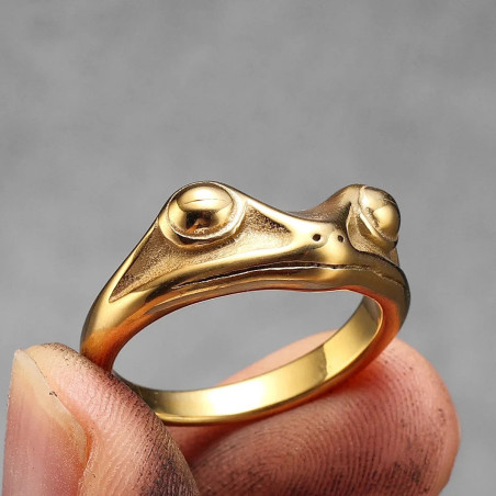 Bague Adorable "Rainette Royale" - Couleur dorée
