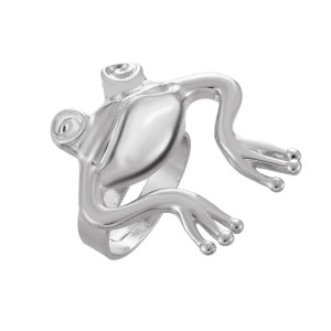 Cute Frog Ring "Lily Hop" | Unique Adjustable Jewelry Gift