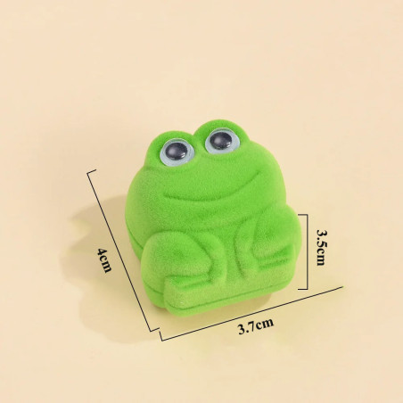 Bague Grenouille Mignonne avec Coffret Velours | Bijou Cartoon