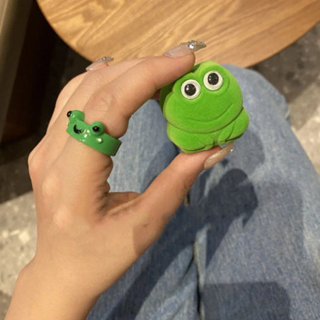 Bague Grenouille Mignonne avec Coffret Velours | Bijou Cartoon