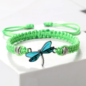 Bracelet Libellule Ailes d'Azur couleur vert