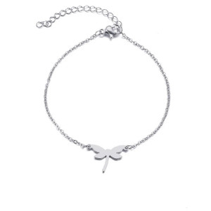 Bracelet Libellule Élégant | Acier Inoxydable Or & Argent