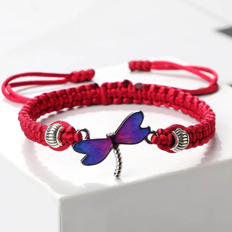 Pulsera Libélula Arcoíris Bohemio - 10 Modelos Ajustables
