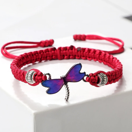 Bracciale Libellula Arcobaleno Bohème - 10 Modelli Regolabili