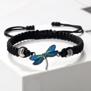 Handmade Dragonfly Bracelet 'Azure Shimmer' | Unique Gift