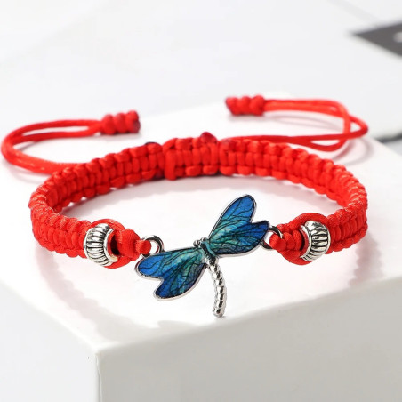 Bracelet Libellule Artisanal 'Reflet Azuré' | Idée Cadeau