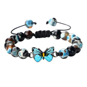 Bracelet Papillon Lueur Océane - Bijou Mignon pour Femme