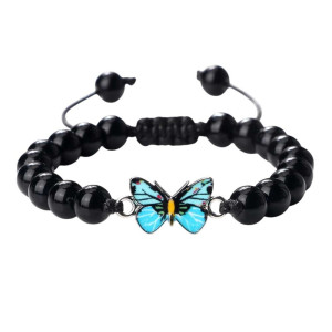 Bracelet Papillon Lueur Océane - Bijou Mignon pour Femme