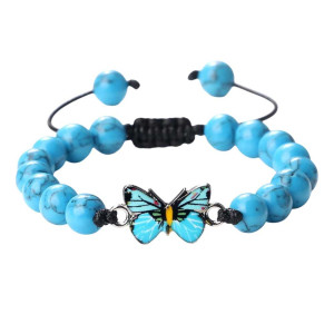 Bracelet Papillon Lueur Océane - Bijou Mignon pour Femme