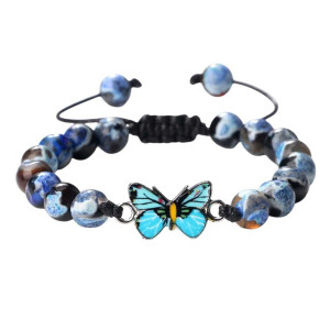 Bracelet Papillon Lueur Océane - Bijou Mignon pour Femme