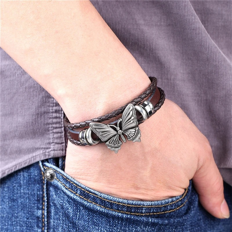 Bracelet Papillon Vintage - Esprit Bohème - 2 couleurs au choix !
