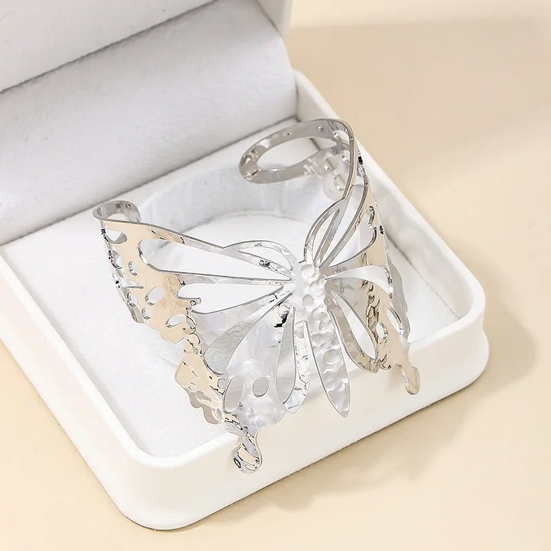 Bracelet Manchette Papillon Doré & Argenté | Bijou Nature Unique
