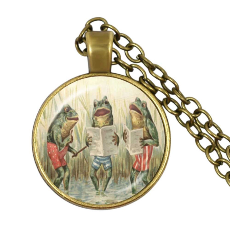 Collana con Rane Cantanti | Gioiello Originale e Divertente