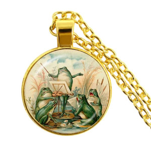 Collier Grenouille Orchestre Vintage | Bijoux Nature & Musique