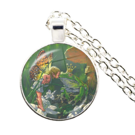 Collier Grenouille Baiser de Fée | Bijou Conte de Fées Unique