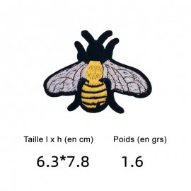 15 modèles de badges thermoadhésifs petites abeilles. Petits écussons thermoadhésif, écussons brodés pour les fans d'abeille !