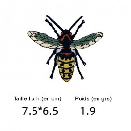 15 modèles de badges thermoadhésifs petites abeilles. Petits écussons thermoadhésif, écussons brodés pour les fans d'abeille !