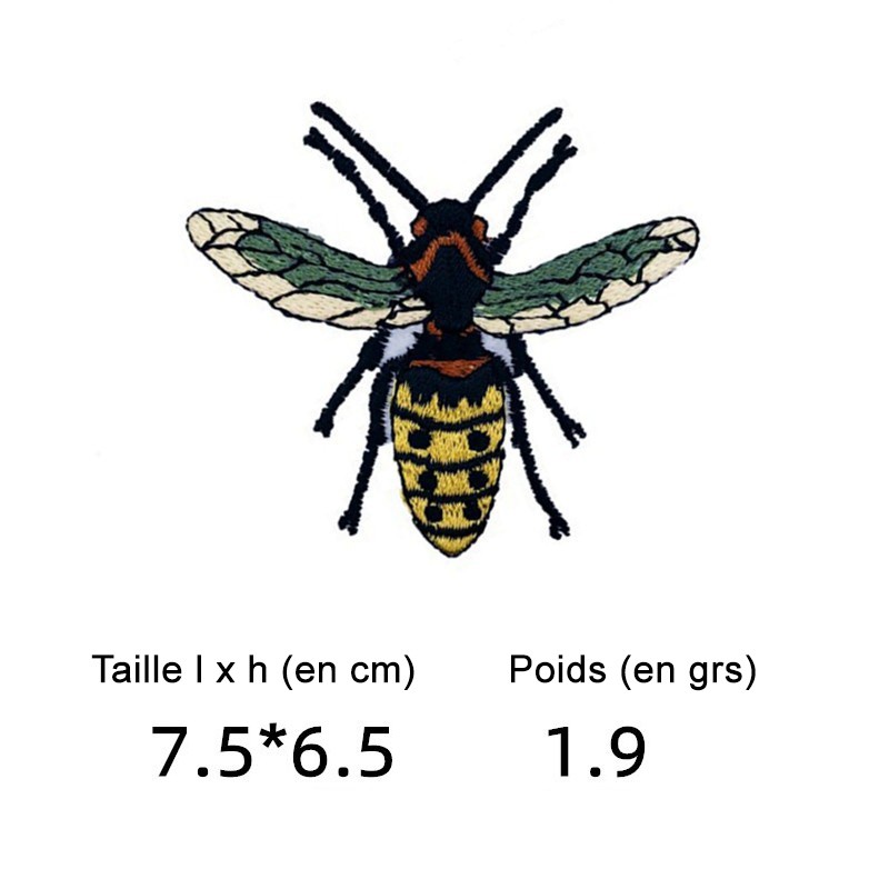15 Parches Termoadhesivos de Abejas para Ropa | Bordados