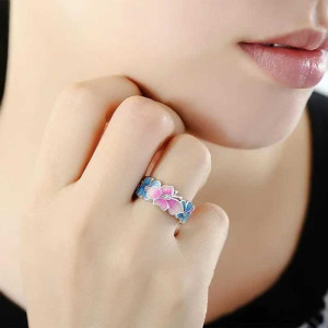 Bague Papillon Éclat Printanier - Argetn Sterling 925