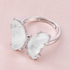 Bague Papillon Quartz Lunaire