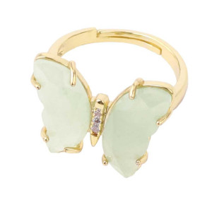 Bague Papillon Aventurine Douceur