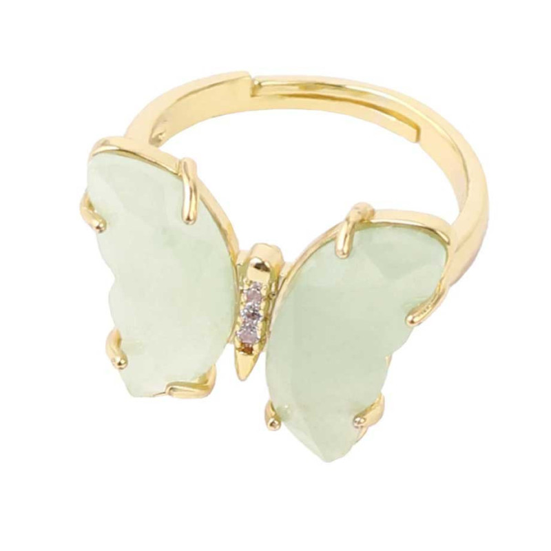 Bague Papillon Aventurine Douceur