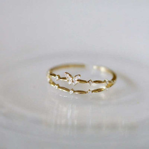 Bague Papillon Éclats de Diamants : Élégance Fine en Argent 925 !