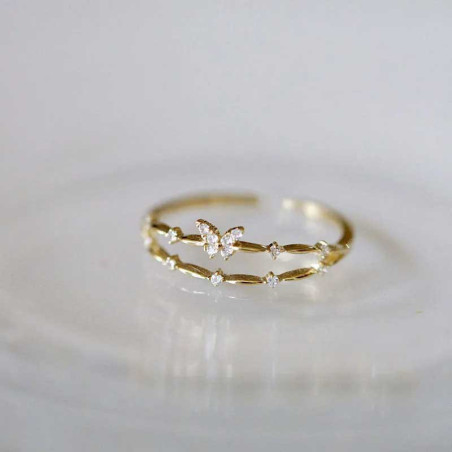 Sparkling Butterfly Ring | 925 Sterling Silver | Cute Gift