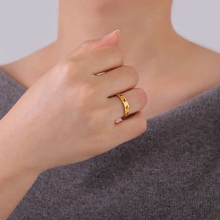 Bague Papillon Gravée Vols de Papillons : Anneau Élégant Ajustable