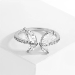 Bague Papillon Élégante & Ajustable | Bijou Cristal Femme