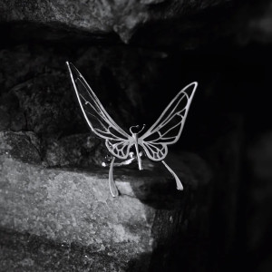 Magnifique Bague Papillon Argent Éveil Poétique