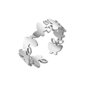 Bague Papillon Danse Aérienne Doré & Argenté | 1001 Abeilles