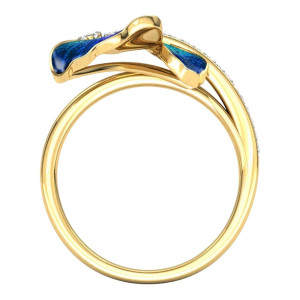 Ocean Wings Butterfly Ring – Elegant & Unique Women's Jewelry