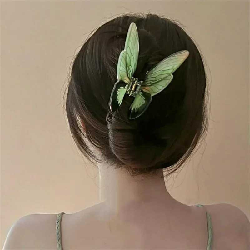 Pince Cheveux Papillon XXL 'Fairy Glow' | Cadeau Unique Femme
