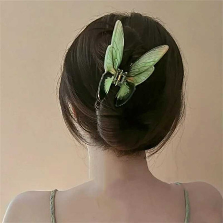 Pince Cheveux Papillon XXL 'Fairy Glow' | Cadeau Unique Femme