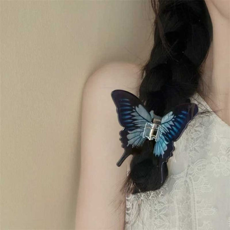 XXL Butterfly Hair Claw 'Fairy Glow' | Unique Gift for Women