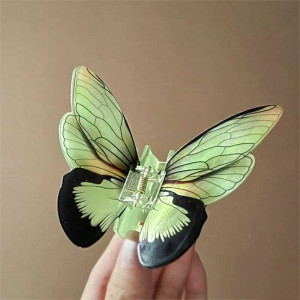 Pince Cheveux Papillon XXL 'Fairy Glow' | Cadeau Unique Femme