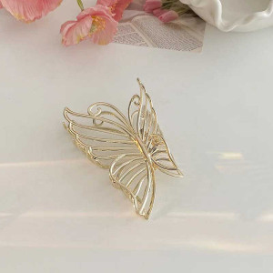 Cute Butterfly Hair Clip | Elegant Metal Finish | Gift for Her