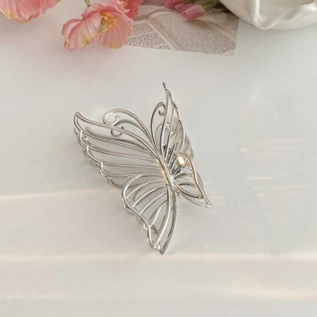 Pinza para Pelo Mariposa Metálica | Regalo Original | Oro y Plata