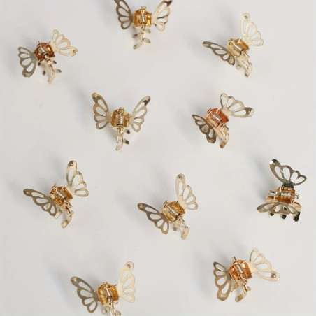 Mini Pinces Cheveux Papillon Mignonnes | Doré & Argenté