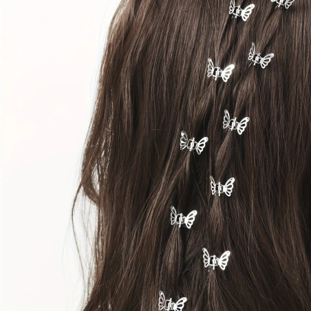 Mini Pinces Cheveux Papillon Mignonnes | Doré & Argenté
