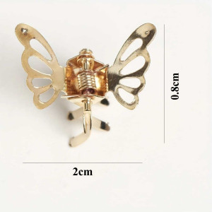 Cute Butterfly Mini Hair Clips | Gold & Silver Hair Accessory