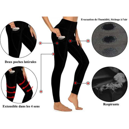 Legging Abeille "Reine des Abeilles" | Yoga & Sport Chic