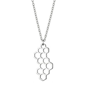 Bienen-Halskette "Elegante Wabe" - Süßer Bienenschmuck
