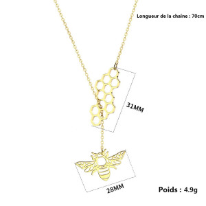Magnifique collier nid d’abeille est très raffiné !