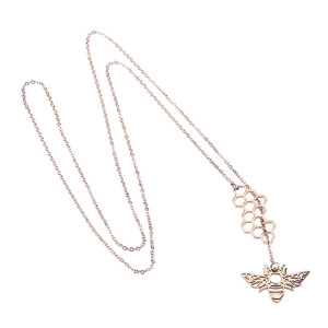Magnifique collier nid d’abeille est très raffiné !