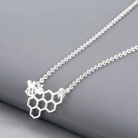 Elegant Hive Bee Necklace | Gold & Silver Bee Jewelry Gift
