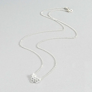 Elegant Hive Bee Necklace | Gold & Silver Bee Jewelry Gift