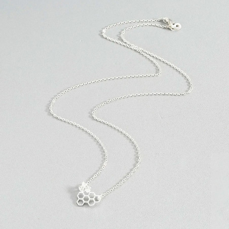 Collier Abeille Ruche Élégante | Bijou Doré & Argenté