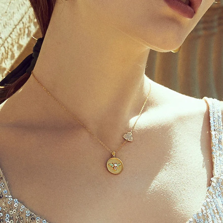Collier Abeille "Éclat Précieux" | Bijou Élégant Plaqué Or
